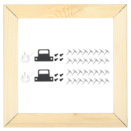 uxcell DIY Canvas Stretcher Bars, 8 x 8 Inch Canvas Frame Wooden Frames Kit Sturdy Stretcher Frames for Oil Paintings Prints Posters uxcell