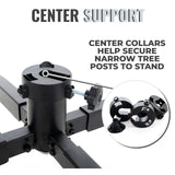 612 Vermont Universal Metal Rolling Artificial Christmas Tree Stand for Trees up to 12 Foot Tall, Locking Caster Wheels, TK-30019-CC-VT 612 Vermont