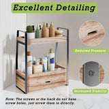 Boulphia 2-Tier Bathroom Organizer Countertop, Bathroom Sink Organizer Countertop, Bathroom Vanity Organizer, Bathroom Counter Shelf, Vanity Organizer Countertop, Bathroom Counter Storage for Bathroom Boulphia