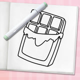 Cute & Sweet Coloring Book: Bold, Easy, and Simple Food Designs for Adults with Cakes, Candies, Ice Cream, Pastries, Desserts, and More! (Bold and Easy Coloring Books) WoodArtSupply