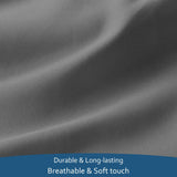 Air Mattress Queen Sheet Set Deep Pocket Queen Sheets - 4 Piece Bed Sheets Queen Size Fade Resistant Fits 16in to 24in Pillow Top Air Bed Mattress - Grey Moonsea