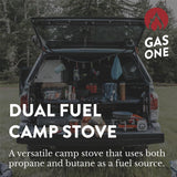 Gas One GS-3400P Propane or Butane Stove Dual Fuel Stove Portable Camping Stove - Patented - with Carrying Case Great for Emergency Preparedness Kit Gas One