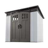 Lifetime Modern Outdoor Storage Shed, 8 x 5 Foot, Gray Lifetime