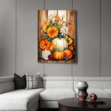 Pumpkin Diamond Art Kits for Adults, Fall Diamond Painting Kits for Adults Beginners, DIY 5D Diamond Painting with Round Gem Art Kits for Gift Home Wall Decor 12x16 Inch Fountor