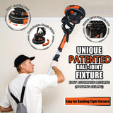 Drywall Sander, 780W Electric Drywall Sander with Vacuum Dust Collection, 1800RPM 7 Variable Speed Popcorn Ceiling Removal Tool with LED, Dustless Wall Sander CUBEWAY