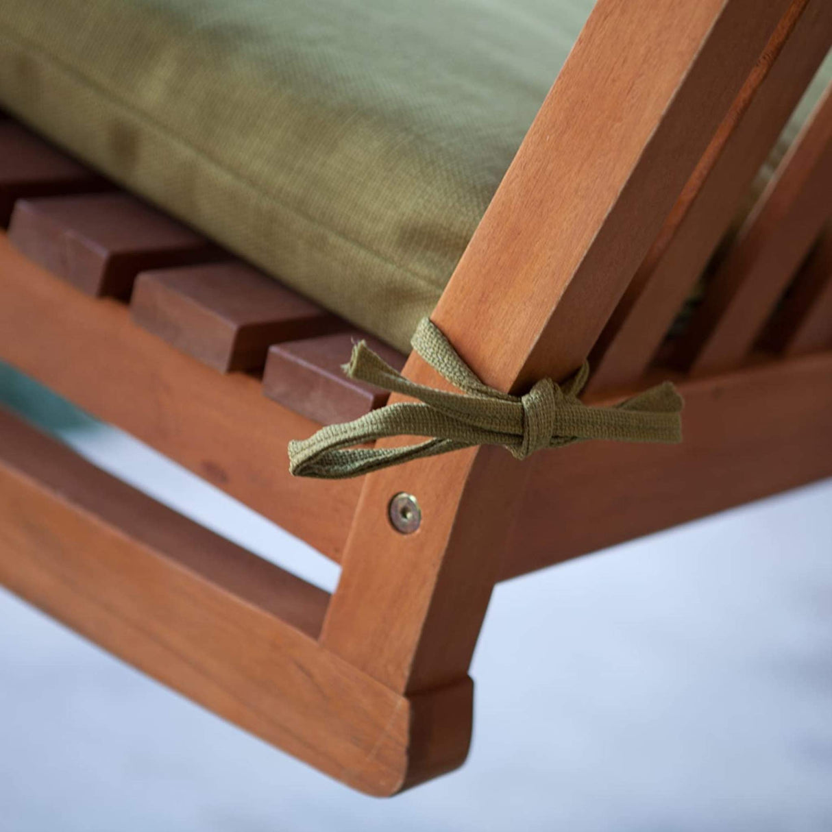 International Caravan Furniture Piece Royal Tahiti Curved Back Wood Two Seated Swing International Caravan