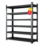 Hymnxemo 6-Tier Heavy Duty Shelves 3000lb Capacity, Adjustable Metal Garage Storage Rack for Basement Warehouse, Easy Assembly, Size 47.2''W×23.6''D×77''H Hymnxemo