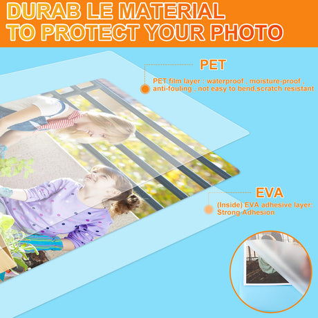 CAREGY Thermal Laminating Pouches, 300 Pack Laminating Sheets, 3 Mil, 9 x 11.5 Inches Lamination Sheet Paper for Laminator, Clear, Letter Size, Office and School Supplies CAREGY