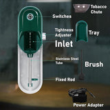 SINBAISHUNYYT The Za Machine, Lorivu Automatic Roller, Electric Pre Roll Machine, Electric Joint Weed Roller, Automatic Cone Loader Filler(Gold) SINBAISHUNYYT