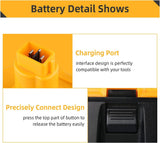 JAUKIST 18V Replacement Battery for DeWalt DC9096 5.0Ah 18 Volt XRP Replacement Batteries for DeWalt DE9096 DC9098 DE9098 DE9098 DW9096 DW9095 Cordless Power Tools 1 Pack JAUKIST