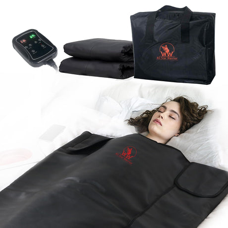 All Star Warrior Premium Infrared Sauna Blanket - Portable Sauna for Home | Higher Dose Infrared Sauna Blanket for and Detox | Portable Infrared Sauna - Infrared Saunas for Home All Star Warrior
