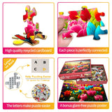 HUADADA Jigsaw Puzzles for Adults 1000 Piece Jigsaw Puzzles for Adults Challenging Game Butterfly Puzzle with Letters on Back（Butterfly and Flower） HUADADA