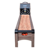 Hathaway Shooting Star 9-ft Arcade Ball Roll and Score Machine Table with LED Electronic Scorer and Sound, Great for Family Recreation Game Rooms, Driftwood Hathaway
