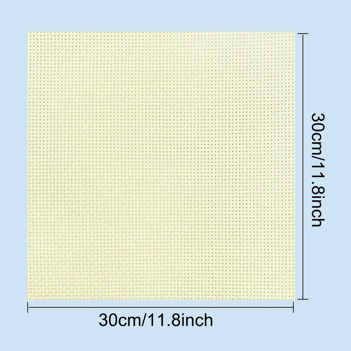 Zhenqing 14CT 12x12 Inch Aida Cloth 6-Pack (6 Colors) – Premium Cotton Cross Stitch Fabric for Beginners & Pros – Pre-Cut Squares for Embroidery, Needlework, DIY Crafts Zhenqing