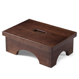 ECROCY Step Stools for Adults Pre-Assembled, Sturdy Foot Stool Lightweight, Portable Wood Step Stool Attractive, Solid Wooden Step Stool with Smooth Finish, Bed Steps for High Beds for Adults ECROCY