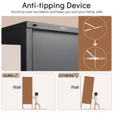 Polup Display Cabinet with 3 Side Tempered Glass, 66" Tall Curio Cabinet with Doors, Black Display Case for Collectibles, Figures, Metal Storage Cabinet for Living Room, Home Office, Assemble Required Polup