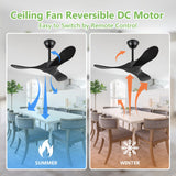 Benicefun 36 Inch Black Ceiling Fan No Light,Small Ceiling Fans Without Lights, Small Modern 3 Blade Quiet Dc Ceiling Fan For Slanted Ceilings, Rustic Wood Ceiling Fan For Gazebo With Remote Benicefun