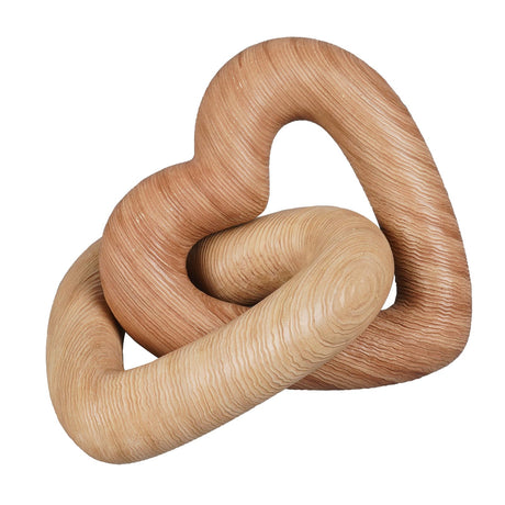 Guichifun Couple Gifts Modern Heart Decor - Resin Heart Sculpture Chain Decoration Love Statue Farmhouse Décor Valentine's Day for Husband Wife Wedding 6.25 X 6.25 X 9.5 Inch Guichifun