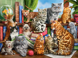 CASTORLAND 2000 Piece Jigsaw Puzzles, House of Cats, Happy Cats, Pets, Animals, Cats and Kittens, Adult Puzzles, Castorland C-200726-2 Castorland