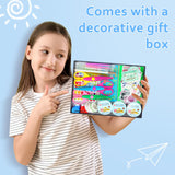 SICOHOME Scrapbook Supplies Kit - Bullet Junk Journaling Scrapbooking Set with Stationery Paper Stickers Tapes Scissors Markers - Birthday Gift Love Craft for Starter Kid Girl Women Adults SICOHOME