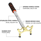 Skylety Pool Cue Snooker Stick Pool Table Accessories Retractable Billiards Cue Rest with Removable Brass Bridge Head(Low Bridge Head) Skylety