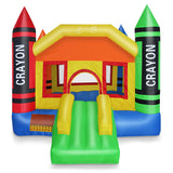 Cloud 9 Mini Crayon Bounce House with Slide, Inflatable Bouncer for Kids, Without Blower Cloud 9