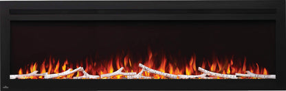 Napoleon Purview 72 inch Wall Mount Electric Fireplace - Black, NEFL72HI