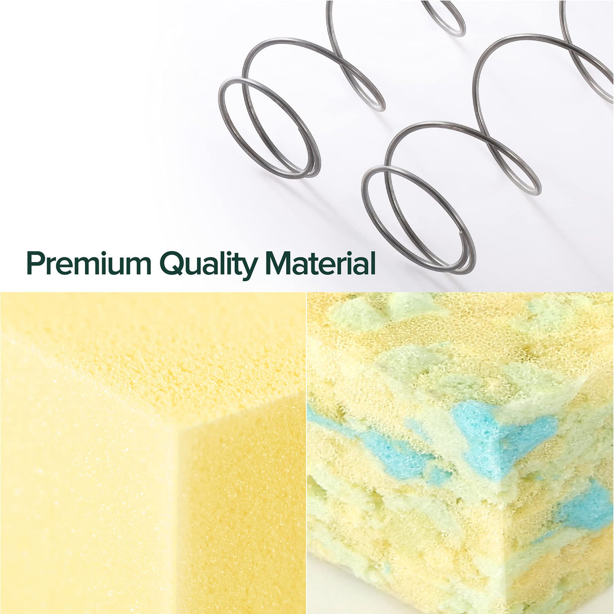 ZINUS 12 Inch Foam and Spring Mattress, Full, CertiPUR-US Certified Foams, Mattress in A Box, White ZINUS