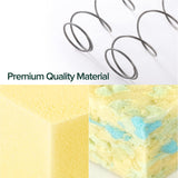 ZINUS 12 Inch Foam and Spring Mattress, Twin, CertiPUR-US Certified Foams, Mattress in A Box, White Zinus