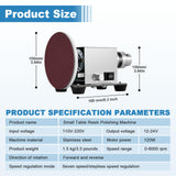 Electric Resin Polishing Machine 120W, Epoxy Resin Sanding and Polishing Kit, Stepless Speed Control, with 20 PCS Sandpapers for Wood, Stone, Plastic, Jewelry Sanding MXBAOHENG