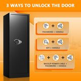 ANXINWEI 10-12 Gun Safe, Large Gun Safe for Rifles and Pistols, Quick Access Rifle Safe for Home, Dual Alarm Gun Cabinets for Rifles and Shotguns, Long Shotgun Safe with Mute Mode ANXINWEI