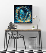 KINPLUB Glitter Butterfly Diamond Art Kits for Adults Beginners, 5D Diamond Painting Kits for Adults, DIY Full Drill Round Diamond Dots, Home Wall Decor 12x12 Inch KINPLUB