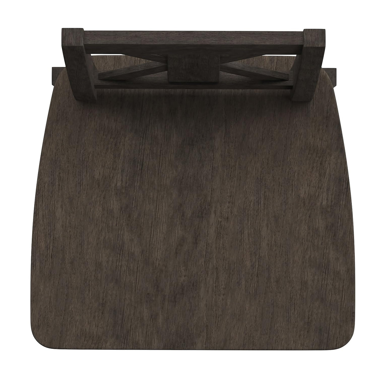 Flash Furniture Gwendolyn Commercial Grade Modern Farmhouse Barstool - Gray Wash Walnut Solid Wood Frame - Bar Height - 360° Swivel Seat - Integrated Footrest Flash Furniture