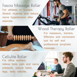 Wooden Massage Roller Wood Therapy Massage Tools for Body Shaping, Anti Cellulite Wood Roller Masssager, Manuel Wooden Fascia Massage Roller, Wood Body Sculpting Tools, Wood Body Massage Roller cococar