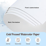 XWT 60 Sheets Watercolor Paper Bulk, 5x7in 140lb/300gsm, Cold Pressed Acid Free Natural White Textured Water Color Painting Art Supplies, Drawing Gift for Artists, Students, Kids XWT