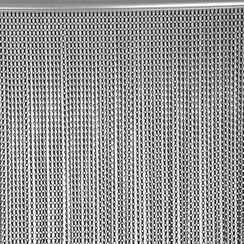 Oumefar Room Divider Metal Chain Curtains, Aluminum Metal Chain Curtains Multifunctional for Home, Restaurants, Cafes, Pubs, Baker, Kitchens Room Separating Decoration, 35.4 * 82.7 inch Oumefar
