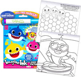 Imagine Ink Coloring Book Bundle ~ 3 Pack No Mess Magic Ink Activity Books with Daniel Tiger, Peppa Pig, and Baby Shark with Peppa Pig Stickers Daniel Tiger's Neighborhood