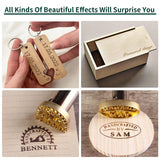 Custom Branding Iron Stamp for Wood and Leather - Personalised Logo Tool by HRCOYES (1.5x1.5 Inch) HRCOYES