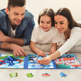 Magnetic Puzzles for Kids Ages 3-5, 3 in 1 Vehicle Toddlers Magnet Jigsaw Puzzle Book, Kids Travel Road Trip Puzzle Toys for Boys and Girls Ages 4-8 (Vehicle(12-16-20)) BBtinker