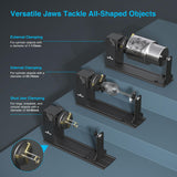 Mecpow G5 Laser Rotary Roller with Three Angle-Adjustable Grippers for Multi-Shaped Objects, Compatible with Almost All The Laser Engraving Machines, Laser Rotary Roller with Heightening Bracket Mecpow