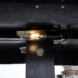 LuxyHoom Lighted Display Curio Cabinet Elegant China Cabinet Featuring 6 Shelves and 69 Inch Height for Premium Home Decor Storage Solutions(Black) LuxyHoom