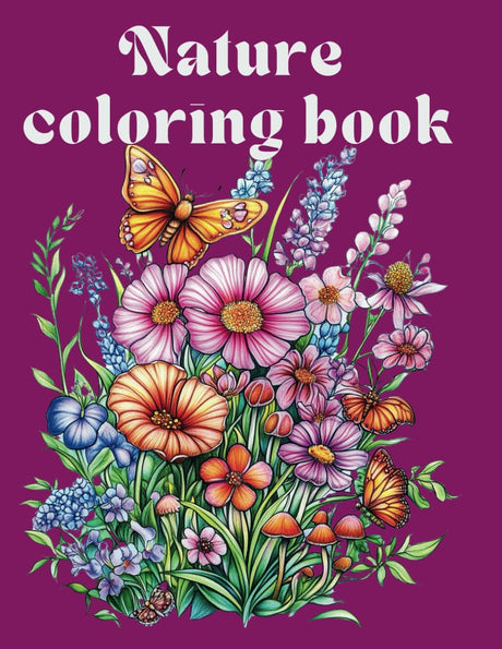 Nature: Adult Coloring Book for Women with Nature Scenes Adult Calming Color Collection WoodArtSupply