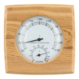 Homaisson 2 in 1 Wooden Sauna Hygrothermograph, Sauna Thermometer and Hygrometer, Indoor Humidity Temperature Measurement Sauna Room Equipment and Accessories Homaisson