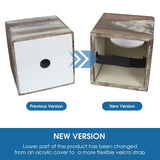 J JACKCUBE DESIGN Rustic Tissue Box Cover 2 Pack Napkin Case Cube Holder Farmhouse and Modern Décor for Kitchen Bathroom Office Living Room - MK554A J JACKCUBE DESIGN