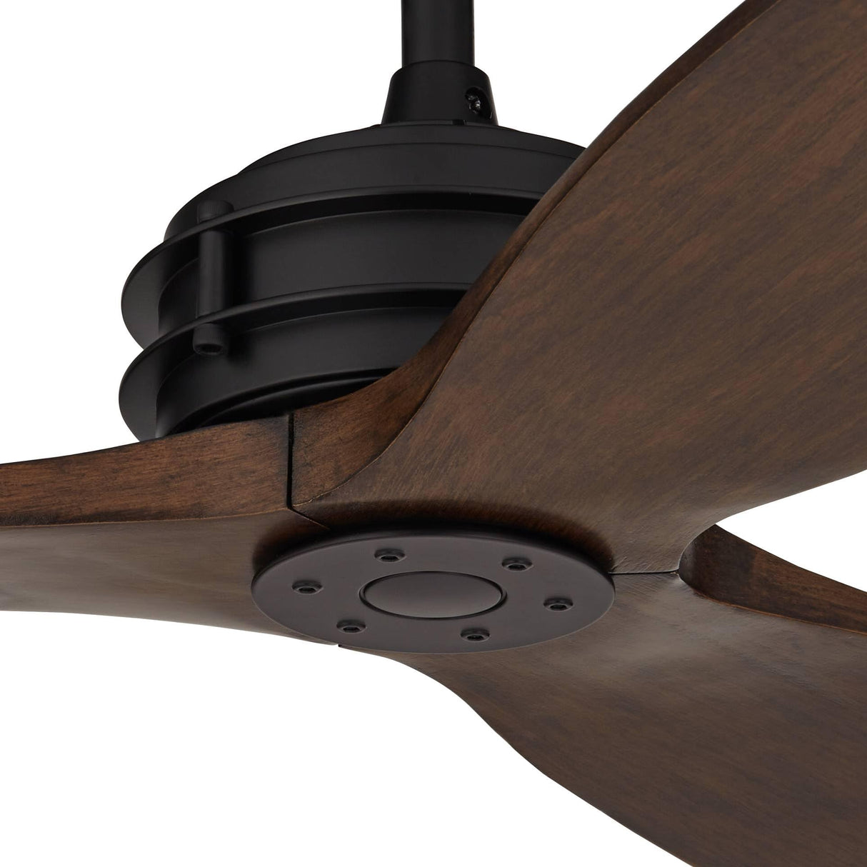 Casa Vieja 62" Coronado Aire Modern Industrial 3 Blade Indoor Outdoor Ceiling Fan with Remote Control Matte Black Dark Walnut Wood Damp Rated for Patio Exterior House Home Porch Gazebo Casa Vieja