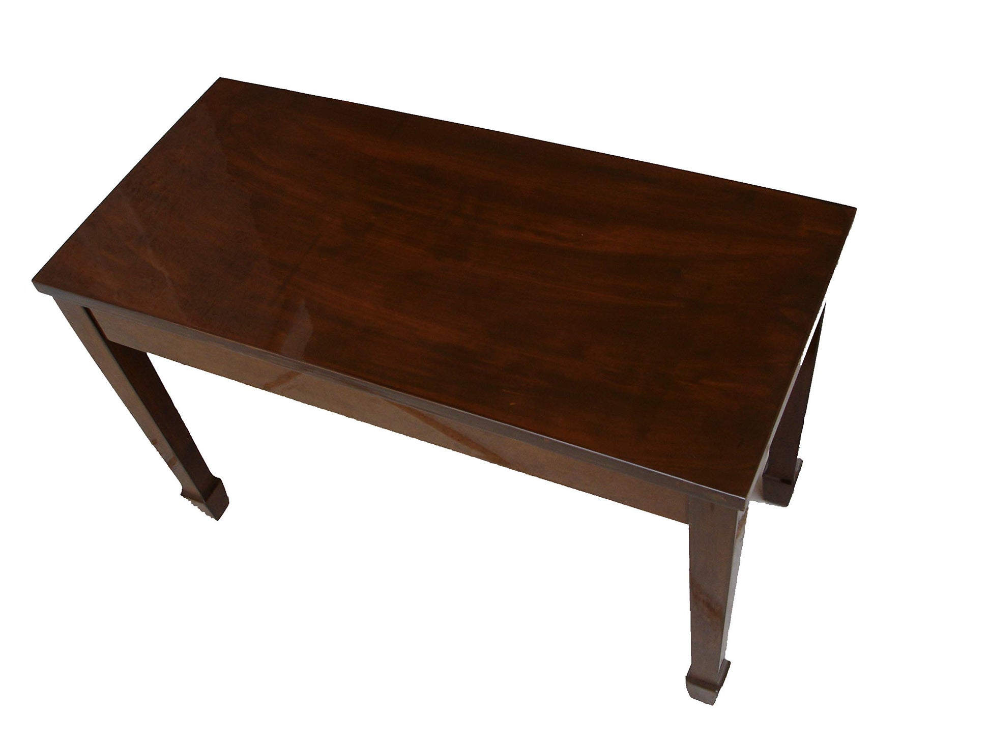 CPS Imports Walnut Wood Top Grand Piano Bench Stool with Music Storage - WoodArtSupply