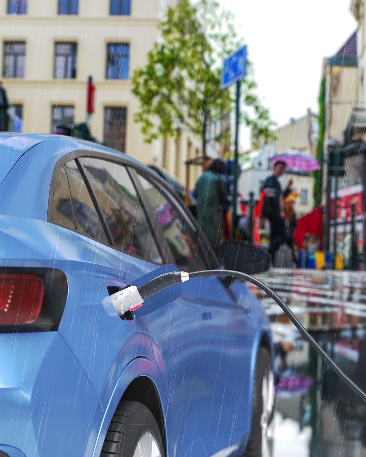 NACS to J1772 Adapter, Max 80Amp 250V J1772 EV Charging Adapter to Tesla Charger, Compatible with Tesla High Power Wall Connector, Home Mobile Chargers, Destination Charger, Suits for SAE J1772 EVs SEGUMA