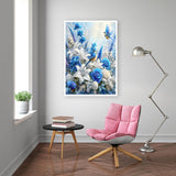 CAMOYAI 5D Diamond Art Kits for Adults,Flower Birds Diamond Painting Kits for Adult Beginners,DIY Round Full Drill Diamond Art Painting,Diamond Painting Kits for Home Wall Decor Gift 12x16inch CAMOYAI