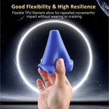 CCTREE TPU Filament 1.75mm, 1kg Spool (2.2 lbs), Flexible 3D Printer Filament, Shore Hardness 95A, High Elasticity & Impact Resistance, Dimensional Accuracy ±0.03mm, Blue CCTREE