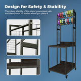 ARTINRACK 3D Printer Stand with Double Layer 3D Printer Filament Storage Rack, TR22 Heavy Duty Mobile Printer Table with Wheels for Studio Office Storage and Organization ARTINRACK